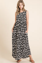 Load image into Gallery viewer, Leopard Maxi Dress with Pockets – Trendy Leopard Print Dress, Pocketed Maxi Dress, Shirred Waist Dress, Comfortable Leopard Dress, Stylish Maxi Dress, Chic Animal Print Dress, Casual Chic Maxi Dress
