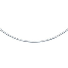 将图片加载到图库查看器，14k White Gold Chain in a Classic Omega (3 mm)
