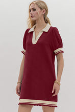 Load image into Gallery viewer, Trendy Contrast Short Sleeve Mini Dress Soft &amp; Comfortable Casual Dress for Women
