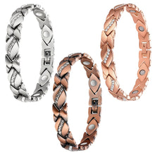 将图片加载到图库查看器，Magnetic Energy Therapy Pain Relief Copper Bracelet For Men And Women
