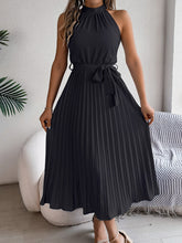 Load image into Gallery viewer, Cute Pink Sleeveless Midi Dress Elegant &amp; Flowy Girls Dress Beautiful Design
