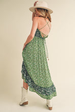 Load image into Gallery viewer, Ditsy Floral Ruffled Hem Maxi Cami Dress For Women –Romantic Floral Print, Flowy Maxi Length, Feminine &amp; Elegant Design for Casual &amp; Special Occasions
