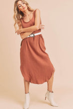 Load image into Gallery viewer, Round Neck Midi Tank Dress with Pockets Casual, Comfortable &amp; Functional for Everyday Wear
