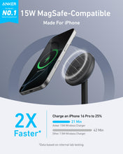 Load image into Gallery viewer, Anker MagGo Wireless Charger (Stand) with Adapter and Cable BOA
