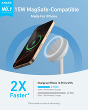 Load image into Gallery viewer, Anker MagGo Wireless Charger (Stand) with Adapter and Cable BOA
