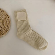 Load image into Gallery viewer, 1Pair Ladies Pile Socks for Autumn Winter Pure Cotton Socks Solid Color Keep Warm Women Socks Mid Tube Socks Thickening Cashmere Socks For Men And Women
