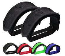 将图片加载到图库查看器，1pair Nylon Bicycle Pedal Straps Toe Clip Foot Strap Belt Adhesively Bicycle Pedal Tape Fixed Gear Bike Cycling Cover Universal Bicycle Fixed Strap Anti-Slip Double Adhesive Pedal Toe Clip Strap Cycling Pedal Accessory
