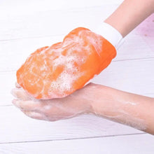 Load image into Gallery viewer, 1PC Colorful Shower Bath Magic Peeling Glove Modern Exfoliating Tan Removal Skincare Soft Gloves For Shower  Body Scrubber Bath Accessories

