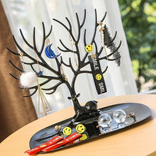 将图片加载到图库查看器，1pc Creative Deer Horn Tree Charm Jewelry Organizer Earring Bangle Necklace Bracelet Display Holder Unique Design Jewelry Organiser for Women Classic Tree Shape High Quality Necklace Earring Display Holder Tree Jewelry Organizer For Women
