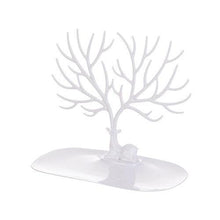 将图片加载到图库查看器，1pc Creative Deer Horn Tree Charm Jewelry Organizer Earring Bangle Necklace Bracelet Display Holder Unique Design Jewelry Organiser for Women Classic Tree Shape High Quality Necklace Earring Display Holder Tree Jewelry Organizer For Women
