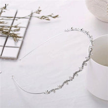 将图片加载到图库查看器，1Pc Crystal Rhinestone Pearl Hair Hoop Headband Bridal Wedding Hair Accessories Girl Beauty Headwear Headdress Women Headpieces
