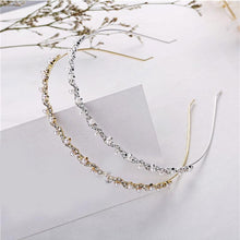 将图片加载到图库查看器，1Pc Crystal Rhinestone Pearl Hair Hoop Headband Bridal Wedding Hair Accessories Girl Beauty Headwear Headdress Women Headpieces
