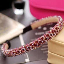 将图片加载到图库查看器，1Pc Crystal Rhinestone Pearl Hair Hoop Headband Bridal Wedding Hair Accessories Girl Beauty Headwear Headdress Women Headpieces
