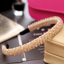 将图片加载到图库查看器，1Pc Crystal Rhinestone Pearl Hair Hoop Headband Bridal Wedding Hair Accessories Girl Beauty Headwear Headdress Women Headpieces
