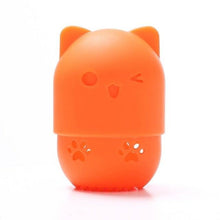 Load image into Gallery viewer, 1PC Luxury Powder Puff Holder Sponge Makeup Drying Case Portable Soft Silicone Cosmetic Sponge Box Holder Elegant Soft Design
