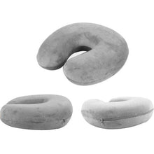 Load image into Gallery viewer, 1PC New U Shaped Travel Pillow Car Air Flight Inflatable Pillows Neck Support Headrest Cushion Soft Nursing Cushion Black U-Shape Travel Pillow Automatic Air Inflatable Airplane Car Pillows Ring Pillow Folding Press Type Bed Pillows
