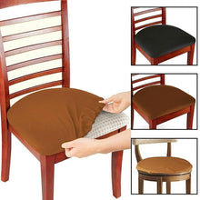 Load image into Gallery viewer, 1PC Removable Spandex Stretch Elastic Chair Hood Seat Covers Dining Room Wedding Banquet Chair Covers Decor Washable Slipcover Seat Covers for Dining Room Chairs Covers Dining Chair Cover Kitchen Chair Covers
