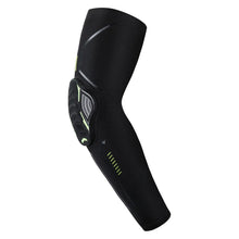 将图片加载到图库查看器，1PC Sport Black Arm Guard Compression Sleeves Sports Fitness Elastic Elbow Protective Pad Outdoor Basketball Football Sleeves For UV Summer Sun Protection Men Athletic Arm Cover
