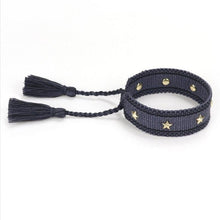 Load image into Gallery viewer, 1PC Woven Beautiful Bracelet For Men Women Adjustable Braided Friendship Bracelets Friendship Handwoven Ethnic Cotton Wrap Bracelets Knitted Bracelets Pattern For Women Girls Men
