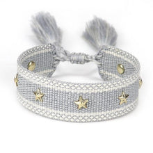 Load image into Gallery viewer, 1PC Woven Beautiful Bracelet For Men Women Adjustable Braided Friendship Bracelets Friendship Handwoven Ethnic Cotton Wrap Bracelets Knitted Bracelets Pattern For Women Girls Men
