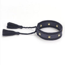 Load image into Gallery viewer, 1PC Woven Beautiful Bracelet For Men Women Adjustable Braided Friendship Bracelets Friendship Handwoven Ethnic Cotton Wrap Bracelets Knitted Bracelets Pattern For Women Girls Men
