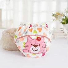 Load image into Gallery viewer, 1Pcs Cute Baby Diapers Reusable Nappies Cloth Diaper Washable Cotton Training Pants Panties
