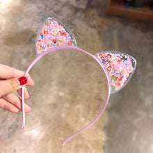 将图片加载到图库查看器，1Pcs Cute Cat Ears Headband Baby Girls Hairband Korean Children Princess Kids Gift Hair Band Props Party Girls Gorgeous Hair Accessories For Women

