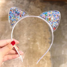 将图片加载到图库查看器，1Pcs Cute Cat Ears Headband Baby Girls Hairband Korean Children Princess Kids Gift Hair Band Props Party Girls Gorgeous Hair Accessories For Women
