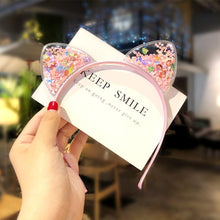 将图片加载到图库查看器，1Pcs Cute Cat Ears Headband Baby Girls Hairband Korean Children Princess Kids Gift Hair Band Props Party Girls Gorgeous Hair Accessories For Women
