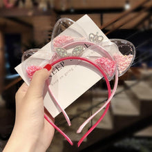 将图片加载到图库查看器，1Pcs Cute Cat Ears Headband Baby Girls Hairband Korean Children Princess Kids Gift Hair Band Props Party Girls Gorgeous Hair Accessories For Women
