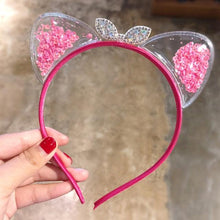 将图片加载到图库查看器，1Pcs Cute Cat Ears Headband Baby Girls Hairband Korean Children Princess Kids Gift Hair Band Props Party Girls Gorgeous Hair Accessories For Women

