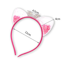 将图片加载到图库查看器，1Pcs Cute Cat Ears Headband Baby Girls Hairband Korean Children Princess Kids Gift Hair Band Props Party Girls Gorgeous Hair Accessories For Women
