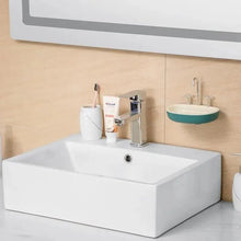 Load image into Gallery viewer, 1Pcs Faucet Shape Draining Soap Dish Portable Bathroom Products Double Layer 3Colors Eco-friendly Soap Box Draining Soap Dish Sponge Holder Soap Container with Waterfall Spout for Bathroom Shower Kitchen Sink
