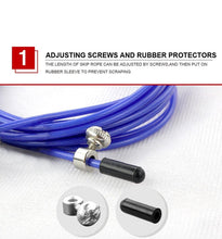 Load image into Gallery viewer, 1PCS Fitness Speed Jump Rope Professional Skipping Rope For Boxing Fitness Skip Workout Training Speed Jump Rope With Aluminium Alloy Handle For Gym Cardio Fitness Training
