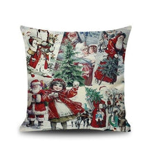 将图片加载到图库查看器，1Pcs Happy New Year Christmas Decorations Pillows Cover Merry Christmas Throw Cushion Covers Tree Reindeer Star Pillow Case For Party Home Decoration 45x45CM
