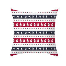 将图片加载到图库查看器，1Pcs Happy New Year Christmas Decorations Pillows Cover Merry Christmas Throw Cushion Covers Tree Reindeer Star Pillow Case For Party Home Decoration 45x45CM
