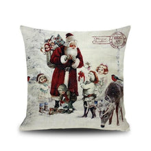 将图片加载到图库查看器，1Pcs Happy New Year Christmas Decorations Pillows Cover Merry Christmas Throw Cushion Covers Tree Reindeer Star Pillow Case For Party Home Decoration 45x45CM
