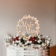 将图片加载到图库查看器，1Pcs Hollow Letter Love Just Married Mr &amp; Mrs Cake Topper Mr and Mrs Cake Toppers Wooden Wedding Cake Topper Party Cake Decoration Mr And Mrs Cake Topper Bride and Groom Wooden Wedding Cake Topper For Wedding Party Supplies
