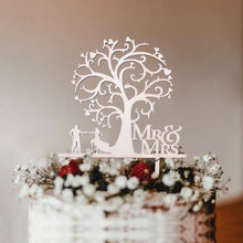 将图片加载到图库查看器，1Pcs Hollow Letter Love Just Married Mr &amp; Mrs Cake Topper Mr and Mrs Cake Toppers Wooden Wedding Cake Topper Party Cake Decoration Mr And Mrs Cake Topper Bride and Groom Wooden Wedding Cake Topper For Wedding Party Supplies
