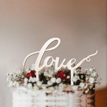 将图片加载到图库查看器，1Pcs Hollow Letter Love Just Married Mr &amp; Mrs Cake Topper Mr and Mrs Cake Toppers Wooden Wedding Cake Topper Party Cake Decoration Mr And Mrs Cake Topper Bride and Groom Wooden Wedding Cake Topper For Wedding Party Supplies

