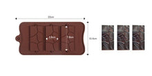 Load image into Gallery viewer, 1PCS Silicone Mold 12 Cells Chocolate Mold Fondant Candy Bar Mould Cake Mode Decoration Kitchen Baking Accessories Silicone Break Apart Chocolate Molds Candy Protein Bar Silicone Mold
