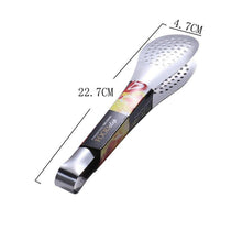 Load image into Gallery viewer, 1pcs Stainless Steel Kitchen Tong Heat Resistant Hollow-Out Barbecue Tongs Food Tongs Kitchen Tools BBQ Tools Accessories Stainless Steel Food Tongs Cooking Clips Buffet BBQ Tongs
