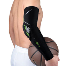Load image into Gallery viewer, 1Piece Sports Elbow Support Pads Breathable Arm Compression Shield Shape Crash Proof Elbow Pads Arm Sleeve Compression Sleeve For Outdoor Sports Running Basketball Football Volleyball Arm Cover
