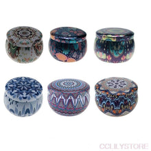 将图片加载到图库查看器，1Pieces Tin Jars Scented Candles Candle Tins Empty Candle Jars with Lids Scented Candle Containers Making Candles Kit Holder For Soy Wax Dry Storage With Flowers Can Fragrance Scented Candle Natural Soy Wax For Dry Storage Spices And Sweets
