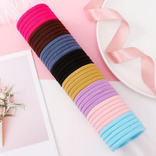 将图片加载到图库查看器，1Set 4cm Girls Cute Colorful Elastic Hair Bands Children Lovely Ponytail Holder Scrunchies Hair Ties Headbands Fashion Hairgrips Accessories For Party
