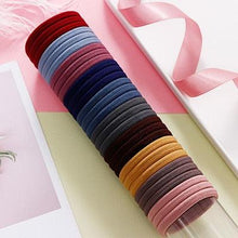 将图片加载到图库查看器，1Set 4cm Girls Cute Colorful Elastic Hair Bands Children Lovely Ponytail Holder Scrunchies Hair Ties Headbands Fashion Hairgrips Accessories For Party
