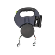 Load image into Gallery viewer, 2 Color Retractable Dual Double Pet Leash Rope  Walk For Dog  Long Lead-Training Pet Leash Pet Tractor Small And Medium Dog Cat
