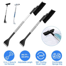Load image into Gallery viewer, 2-in-1 Automobile Snow Shovel Frost Removal with 360¬∞ Pivoting Brush Head
