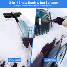 Load image into Gallery viewer, 2-in-1 Automobile Snow Shovel Frost Removal with 360¬∞ Pivoting Brush Head
