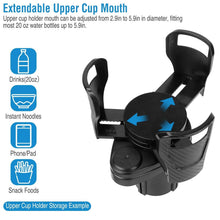 Load image into Gallery viewer, 2-in-1 Car Cup Holder Extender
